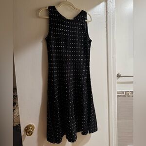 NIC+ZOE Black and White Midi Dress